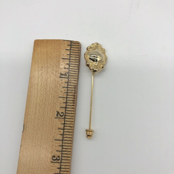 Vintage gold tone stick pin approximately 2.5” - Picture 2 of 4